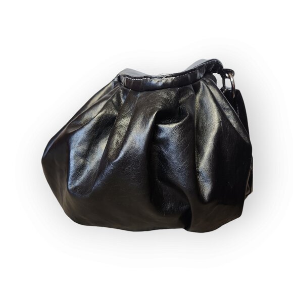 BLACK  RUFFLED TOTE BAGE LARGE - Picture 16 of 16